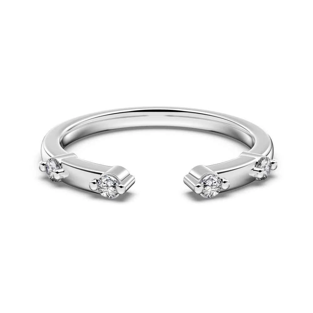 "Marquise Glow" 925 Sterling Silver Stacking Rings - Image 7