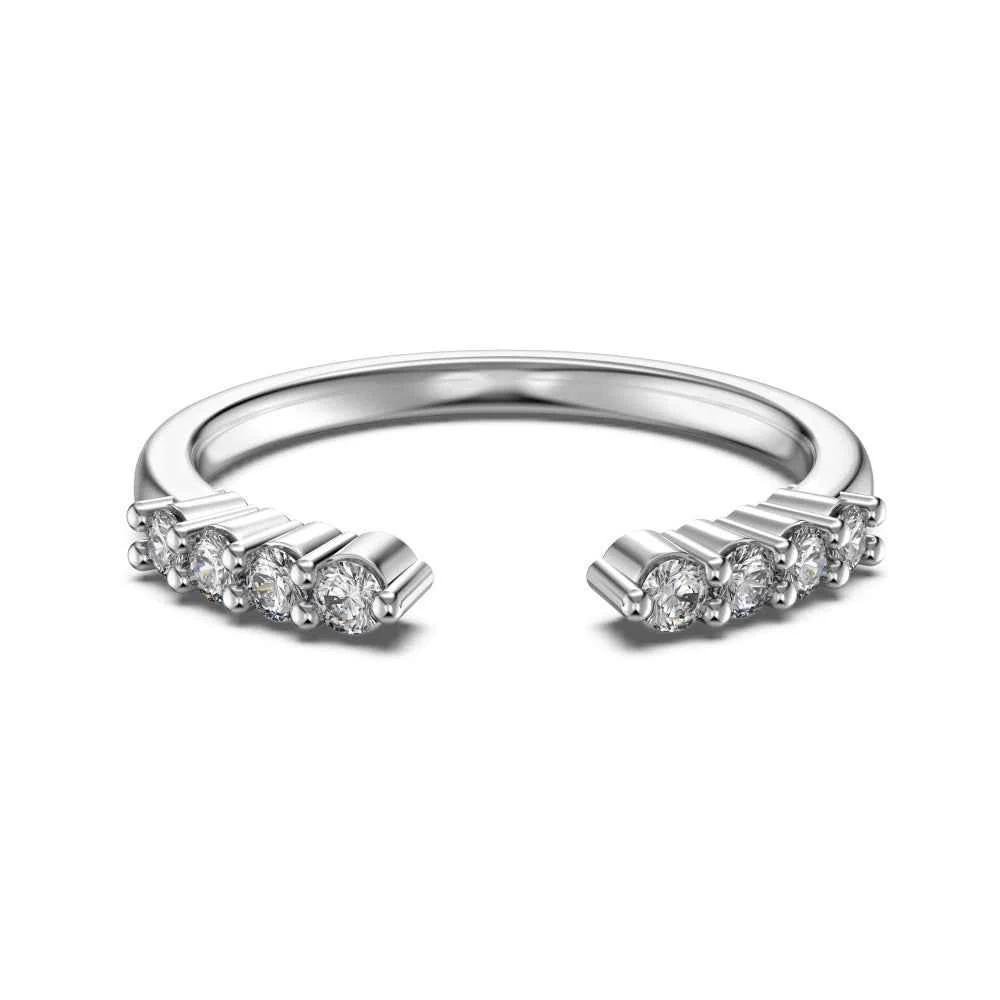 "Marquise Glow" 925 Sterling Silver Stacking Rings - Image 8