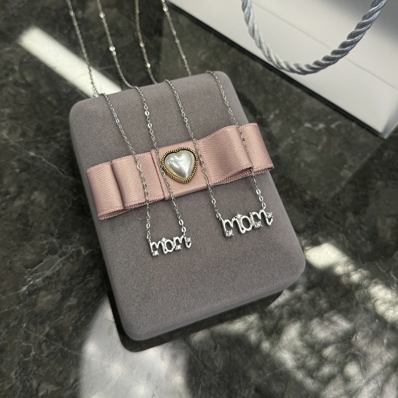“MOM” S925 Sterling Silver Necklace - Image 4