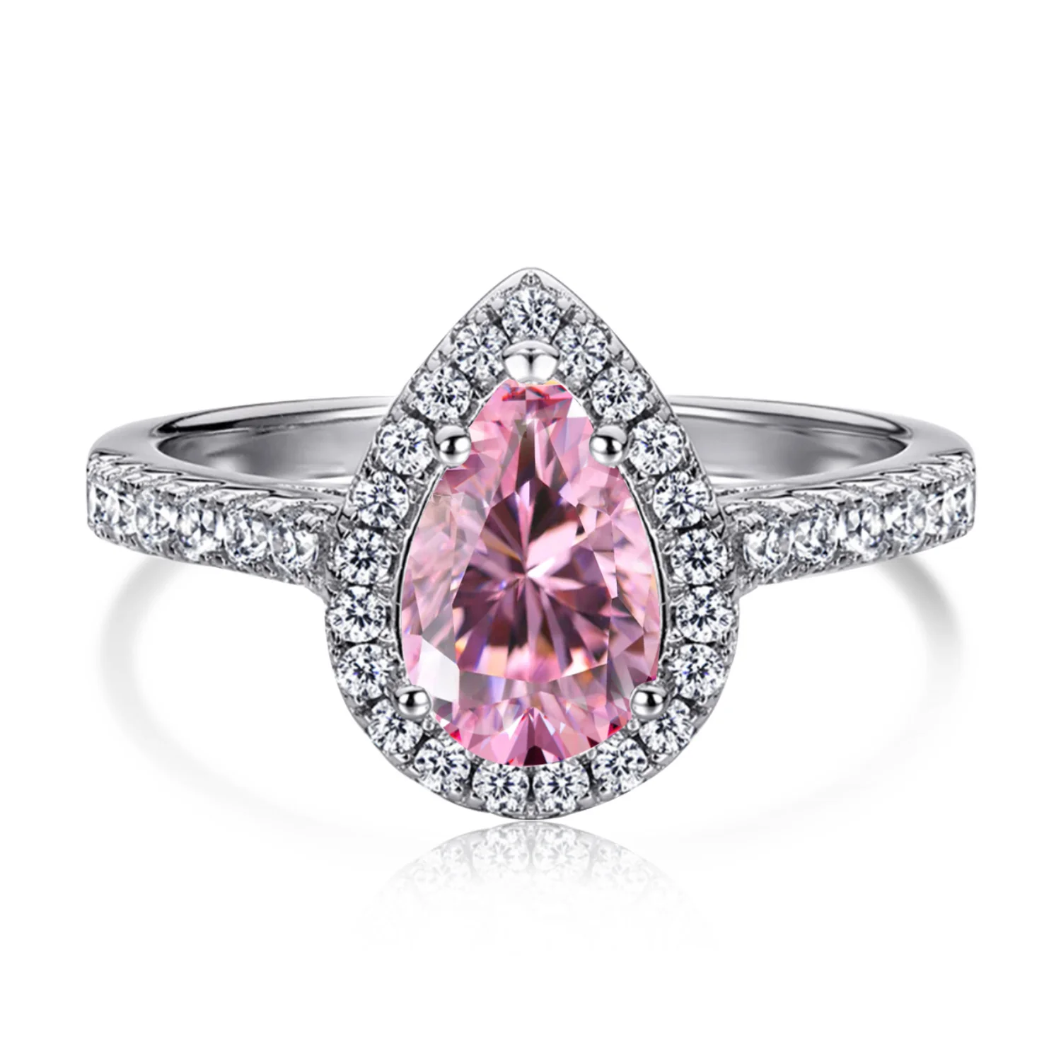 Morning Glow Collection – 11 Exquisite S925 Silver Rings with Pink CZ - Image 15