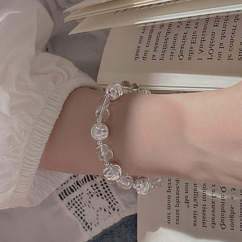 "Mystic Cat Eye" 925 Sterling Silver Bracelet – Crystal Beads - Image 4