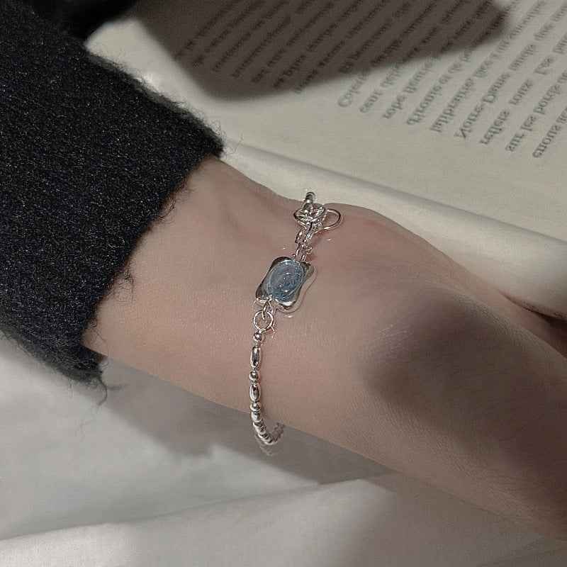 "Ocean Pillow" 925 Sterling Silver Aquamarine-Blue Jewelry Set - Image 7