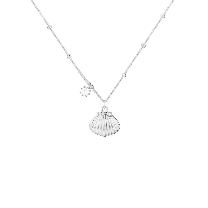 “Petite Coquille” 925 Sterling Silver Shell Necklace - Image 3