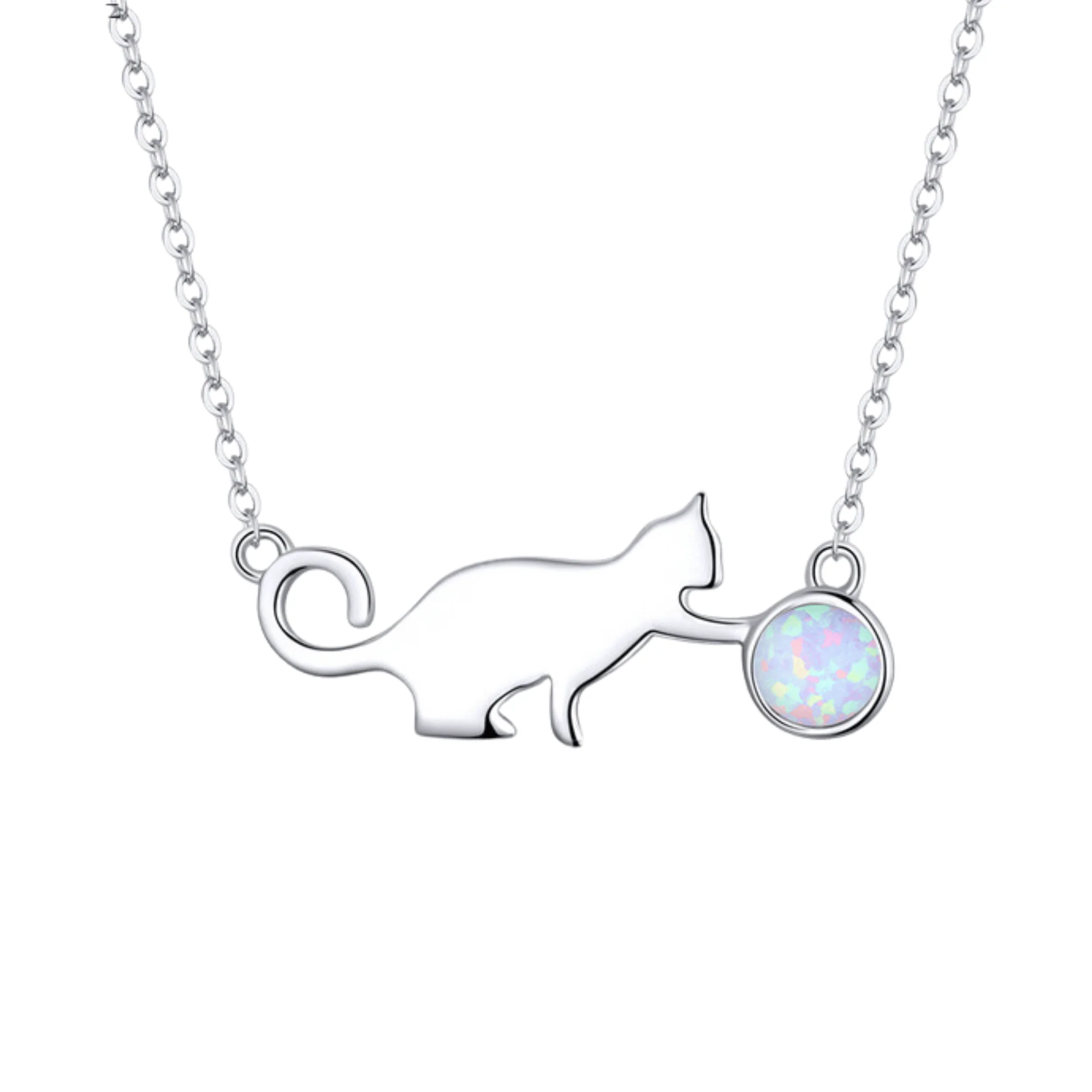 "Playful Kitten" 925 Sterling Silver Necklace - Image 5