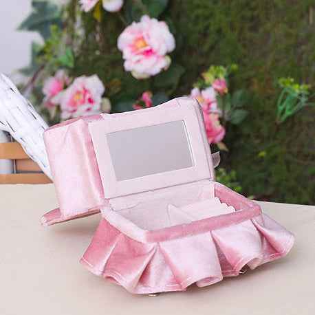 "Princess Manor" Velvet Pearl Lace Furniture Jewelry Box Set - Image 11