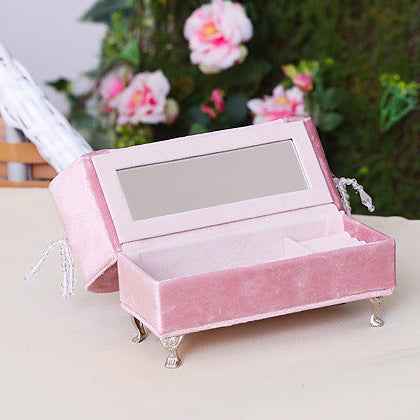 "Princess Manor" Velvet Pearl Lace Furniture Jewelry Box Set - Image 12