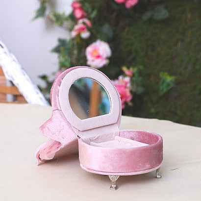"Princess Manor" Velvet Pearl Lace Furniture Jewelry Box Set - Image 13