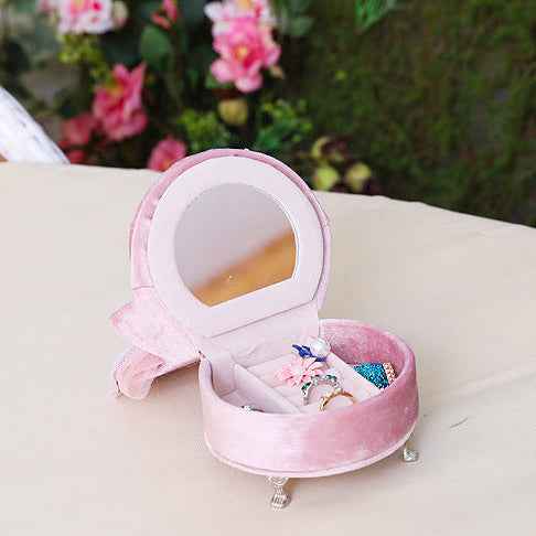 "Princess Manor" Velvet Pearl Lace Furniture Jewelry Box Set - Image 14