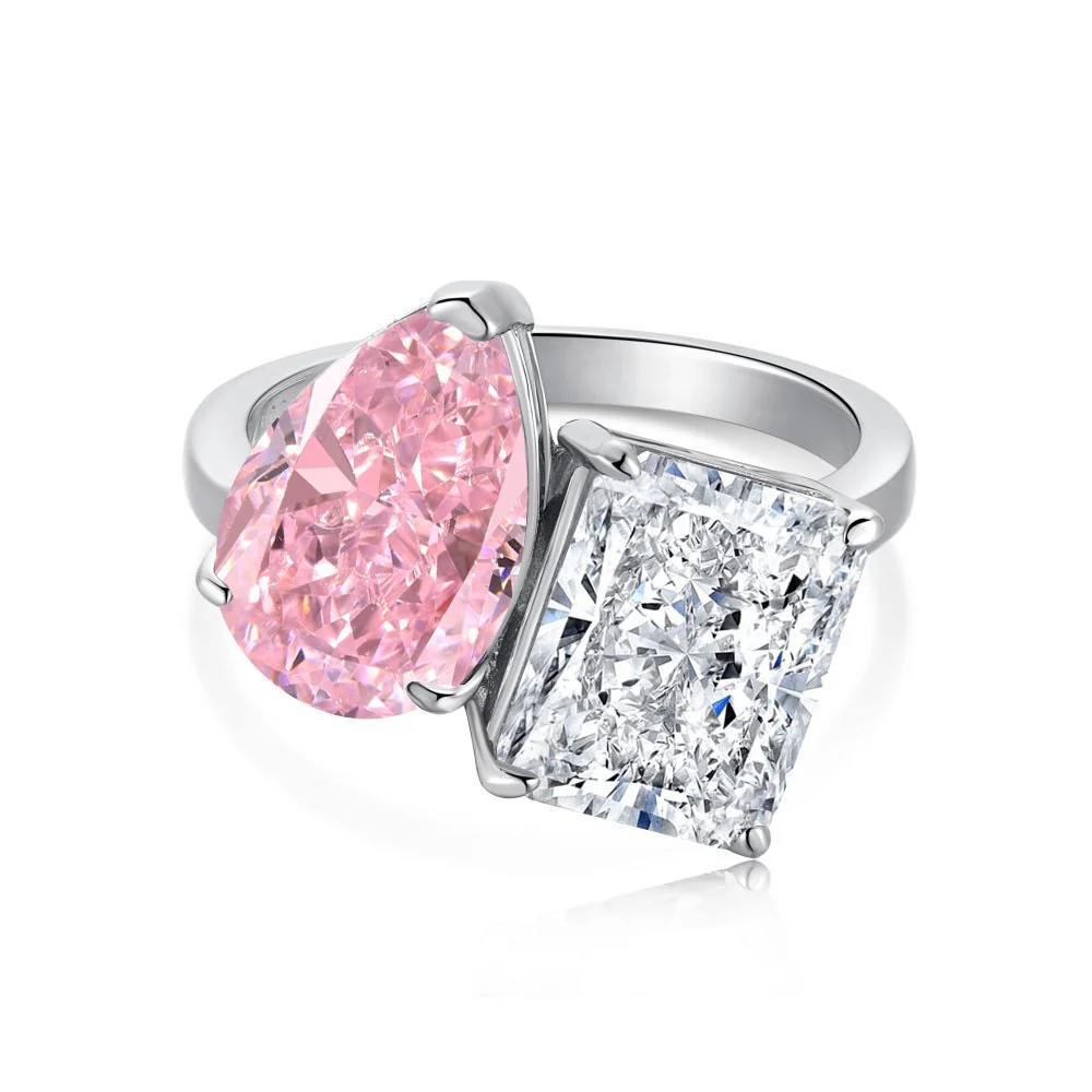 "Radiant Duo" 925 Sterling Silver Ring - Image 6