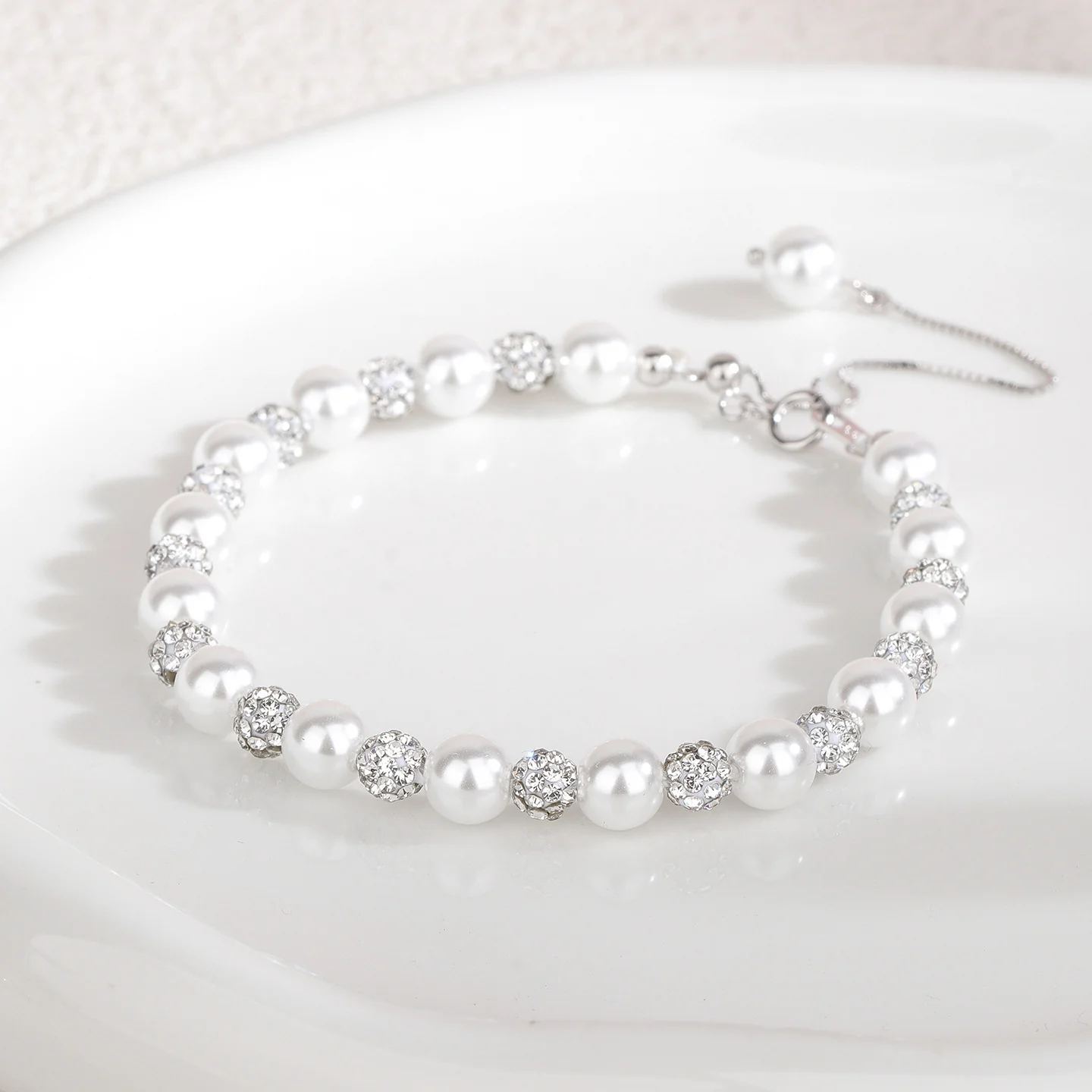 “Roselle Shambhala” S925 Sterling Silver Pearl Jewelry Set (Necklace & Bracelet) - Image 4