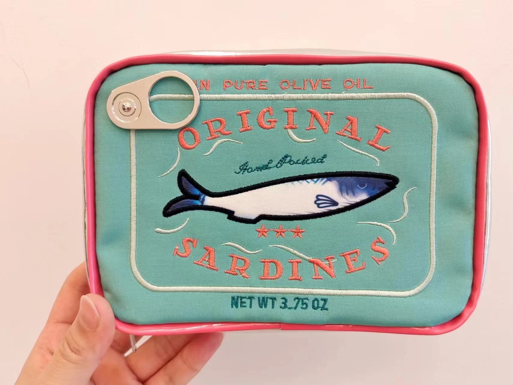 Sardine Tin Cosmetic Bag β Large Capacity Novelty PU Leather Makeup Pouch - Image 10