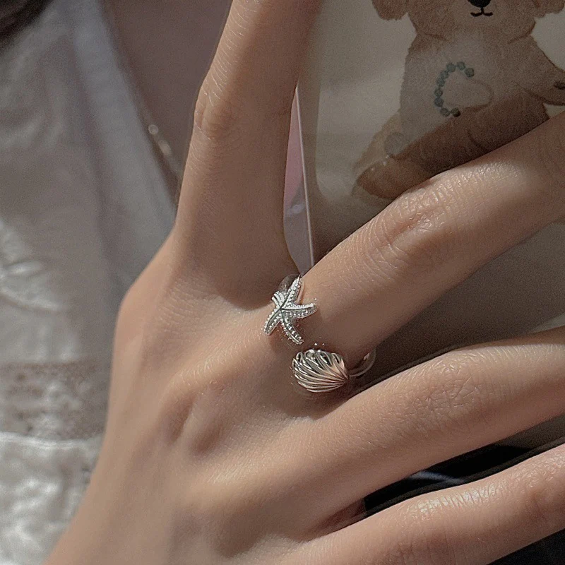 "Seaside Treasures" Adjustable 925 Sterling Silver Ring - Image 3