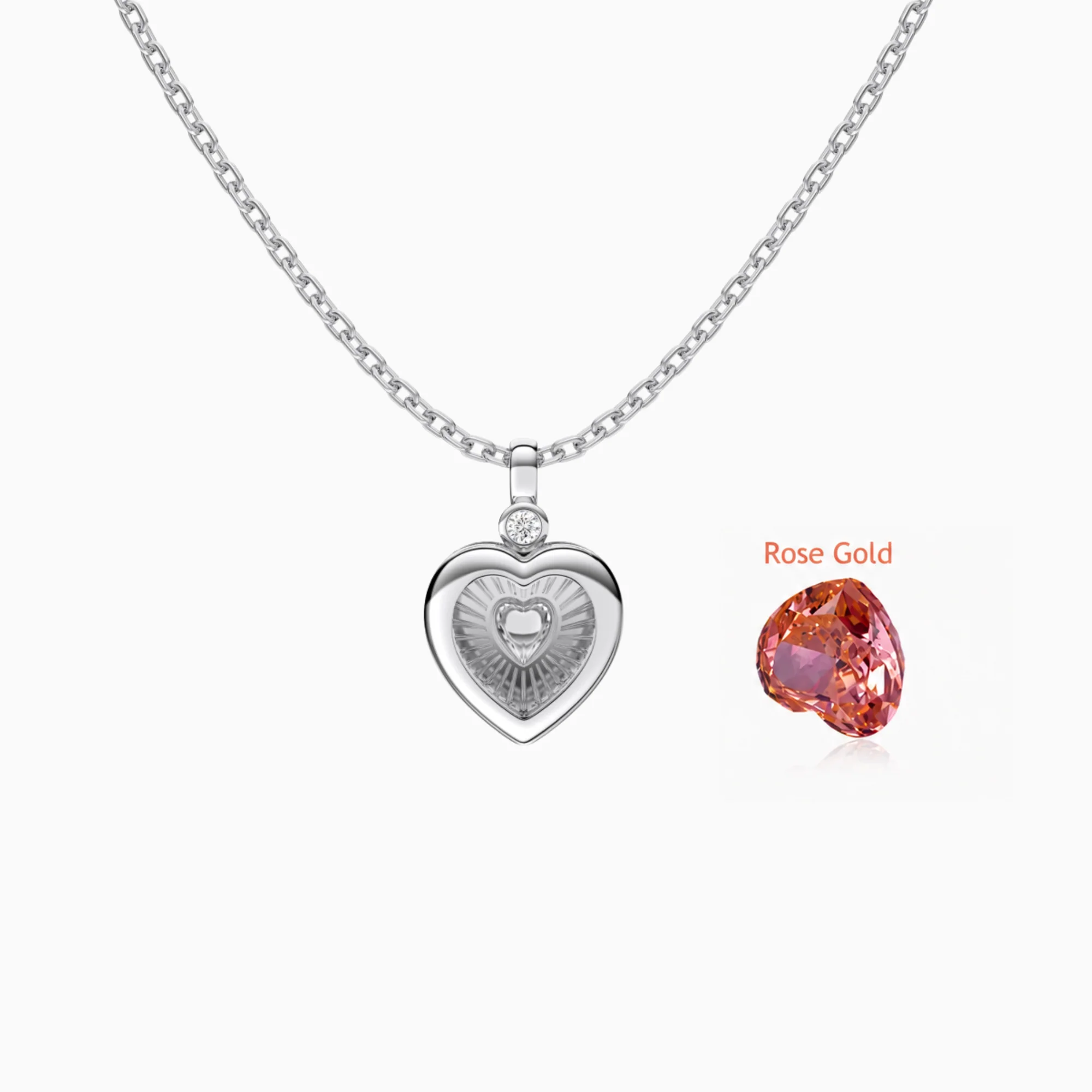 “Secret Heart” S925 Sterling Silver DIY Heart Box Necklace - Image 10