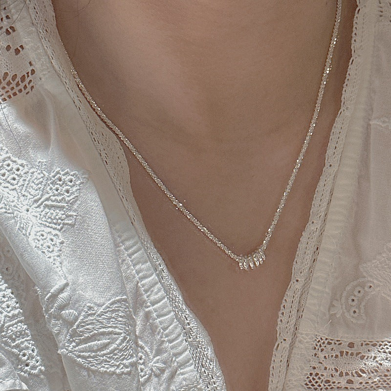 "Shimmer Loop" S925 Sterling Silver Necklace - Image 4