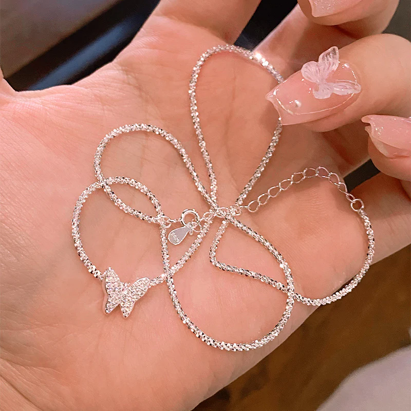 “Starlit Papillon” S925 Sterling Silver Butterfly Necklace - Image 3