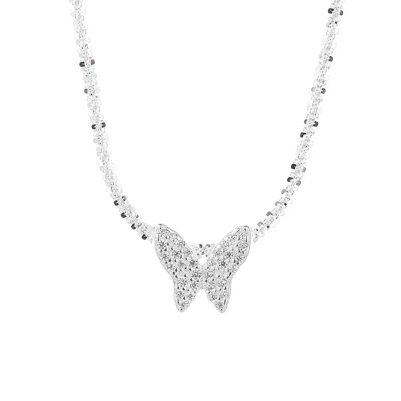 “Starlit Papillon” S925 Sterling Silver Butterfly Necklace - Image 4