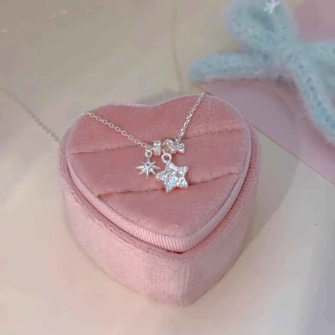 "Starry Ceiling" 925 Sterling Silver Star Charm Necklace - Dreamy and Sophisticated - Image 5
