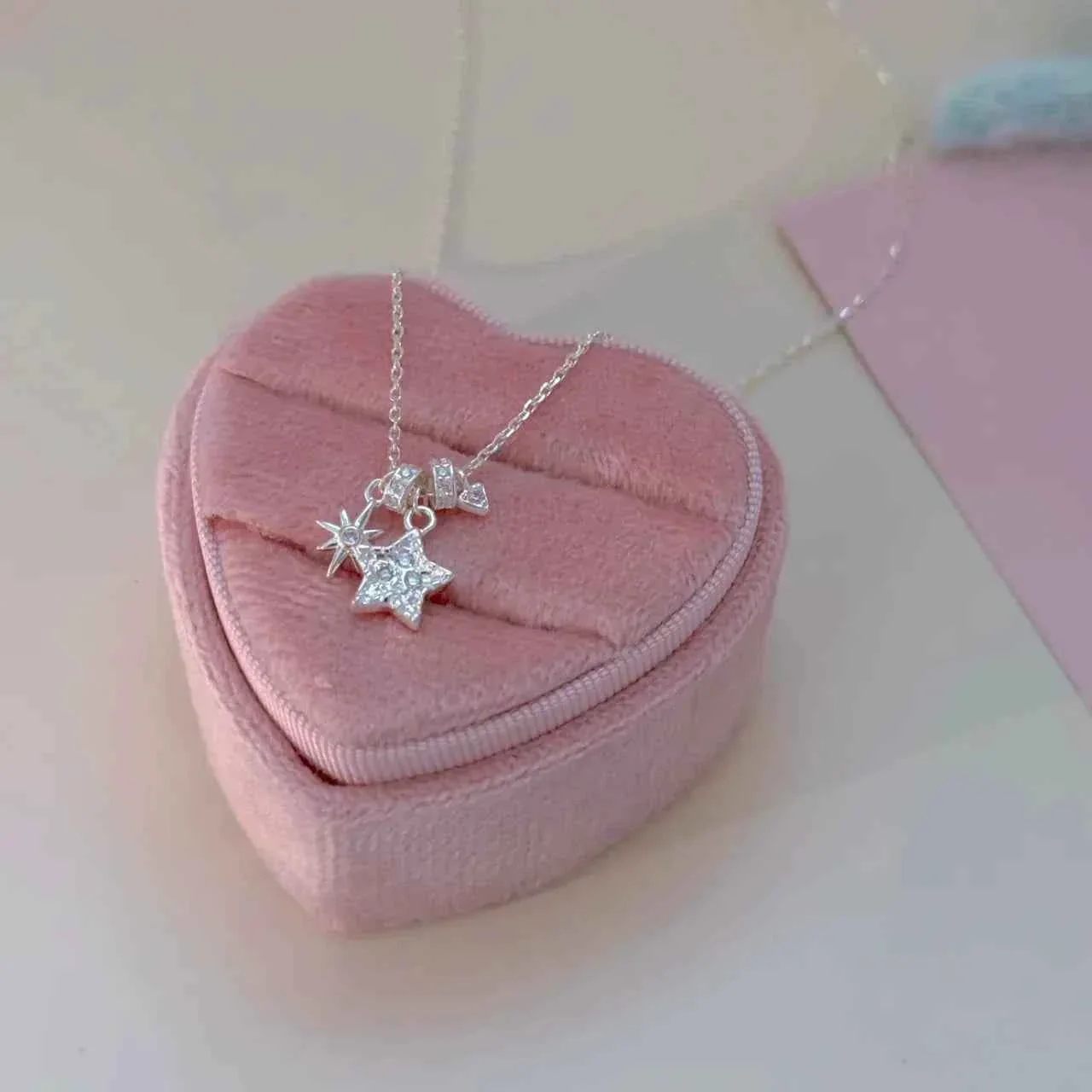 "Starry Ceiling" 925 Sterling Silver Star Charm Necklace - Dreamy and Sophisticated - Image 7