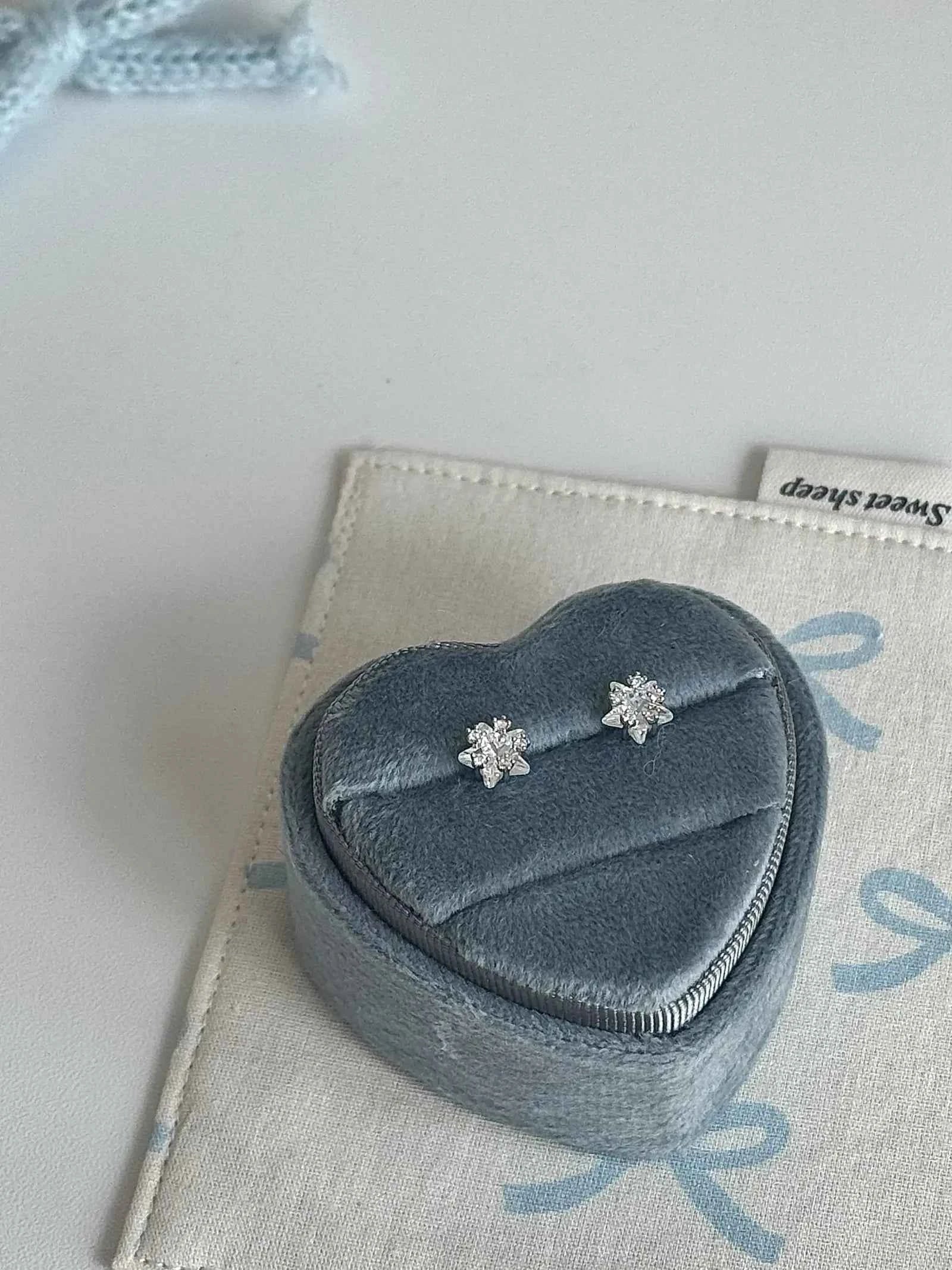 "Starry Sky" Sparkling Star Zircon Stud and Helix Earrings - Delicate, Sweet, and Chic - Image 3