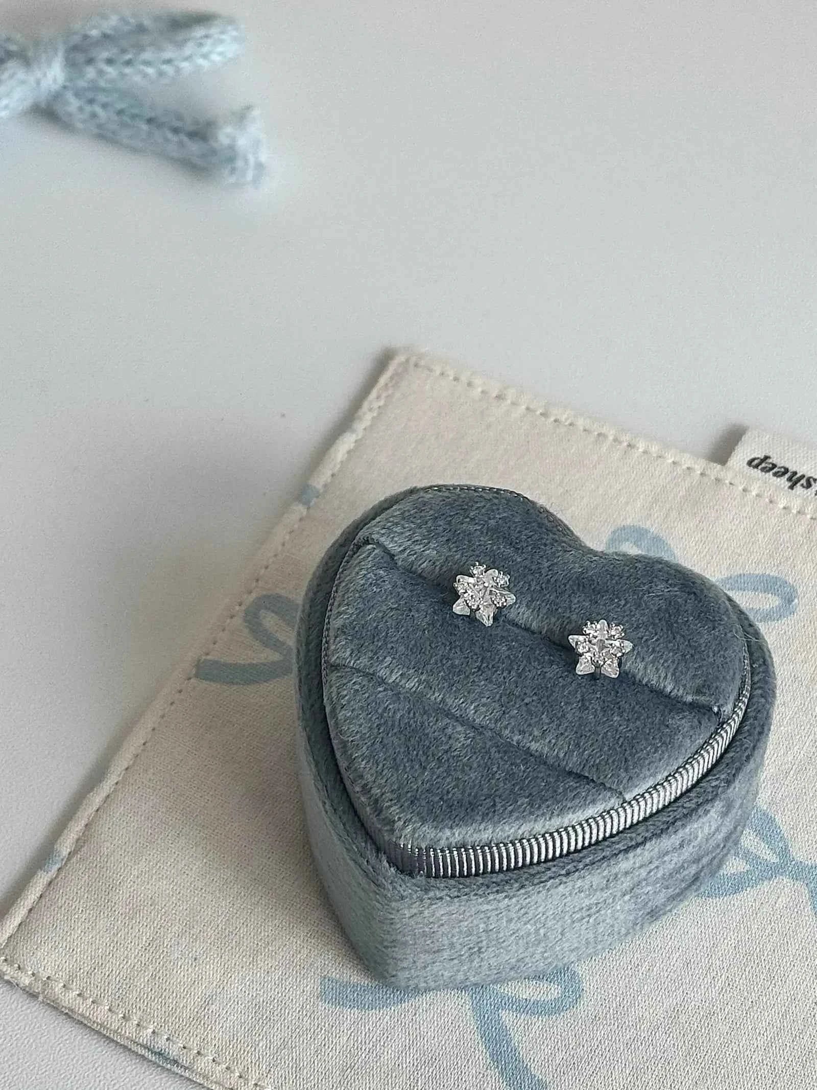 "Starry Sky" Sparkling Star Zircon Stud and Helix Earrings - Delicate, Sweet, and Chic - Image 5