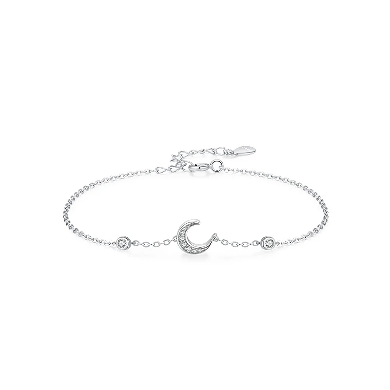 “Sweet Celeste” 925 Sterling Silver Pavé Charm Bracelet - Image 7