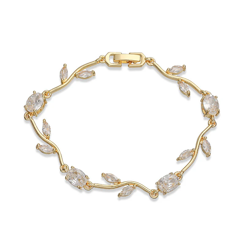 Tulip Reverie Gold-Plated Brass Multicolor Zircon Necklace / Bracelet - Image 15