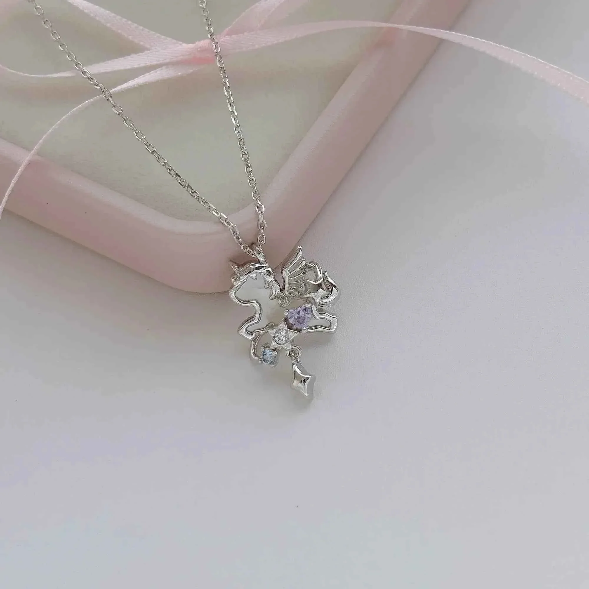 "Unicorn’s Guardian" 925 Sterling Silver Necklace – Magical, Minimalist, Gift-Ready - Image 4
