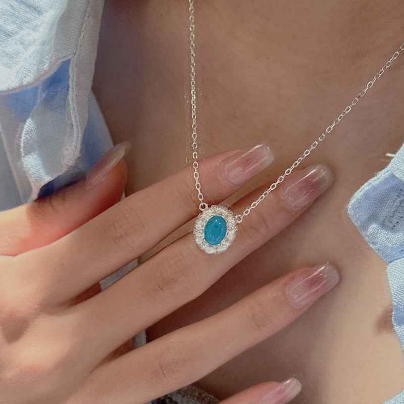 "Vintage Turquoise" 925 Sterling Silver Necklace - Image 3